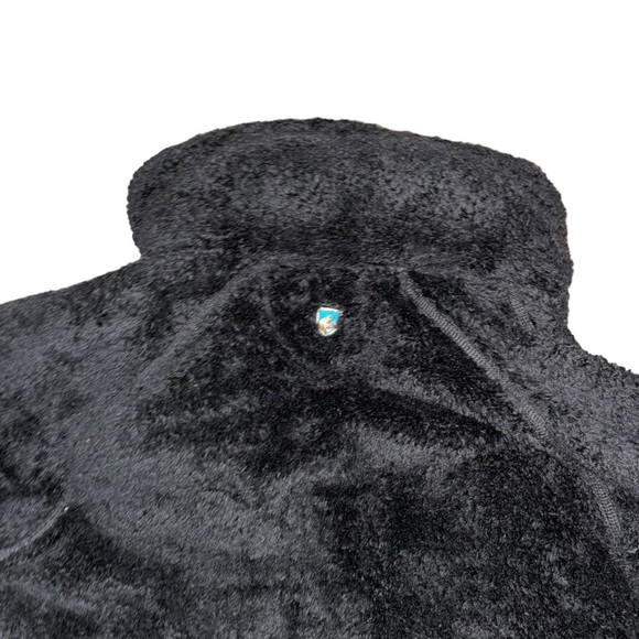 Kuhl Flight Fuzzy Black Hooded Flight Jacket Womens Size Small - Picture 7 of 10